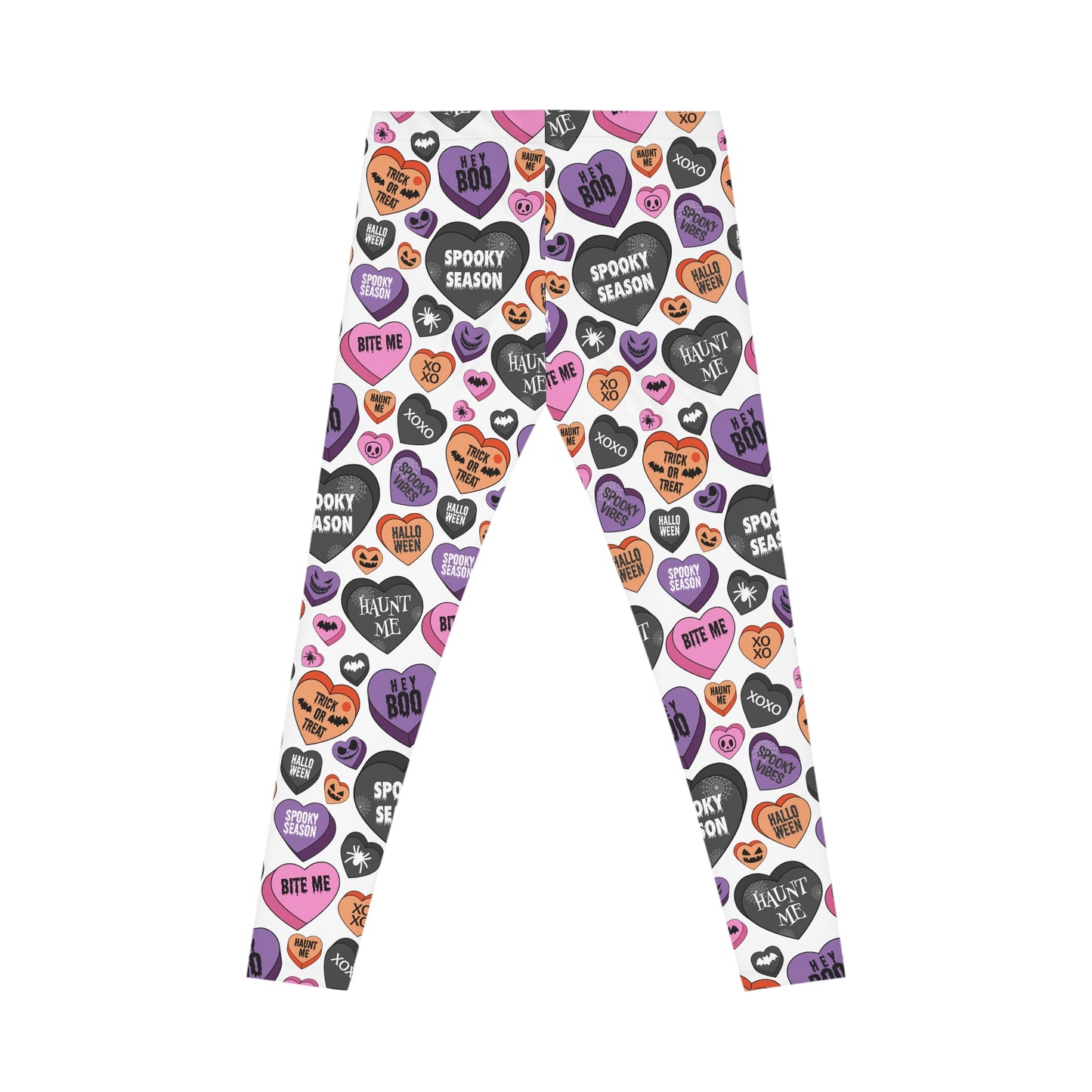 Leggings - Halloween Candy Hearts Print