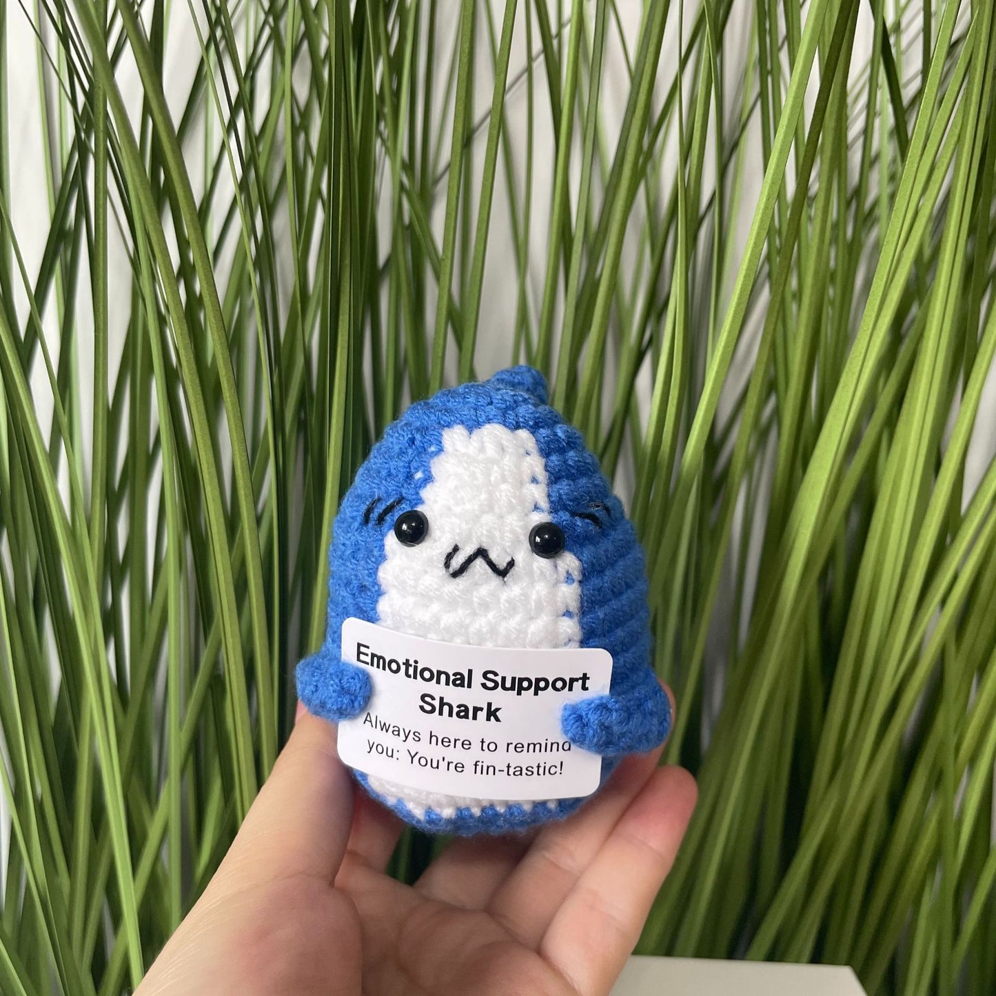 Positive Sayings Knitted Handmade Hook Weaving Doll