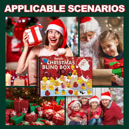 Christmas Advent Calendar, Blind Box, 24 Grid Cartoon Gift Ducklings Blind Box