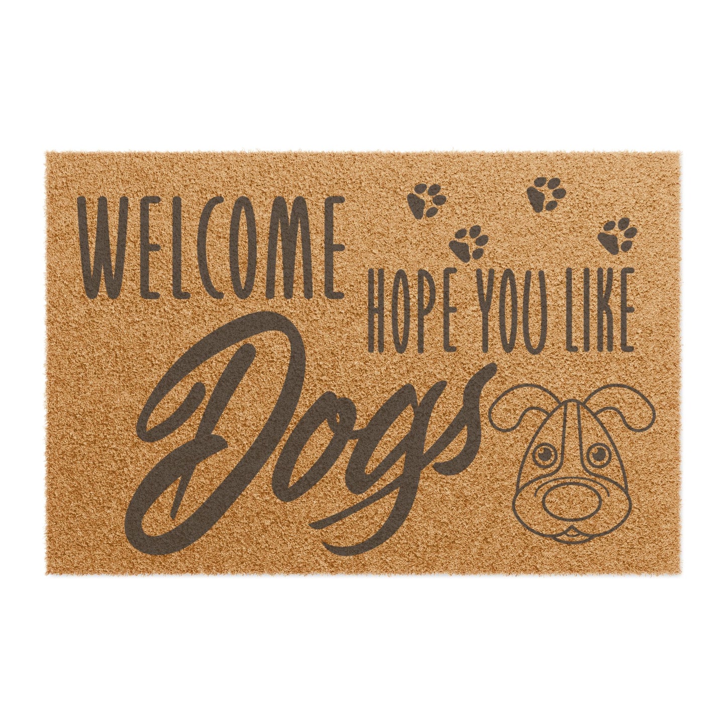 Welcome Mat for Dog Lovers - Cute Dog Themed Doormat