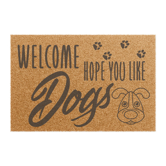 Welcome Mat for Dog Lovers - Cute Dog Themed Doormat