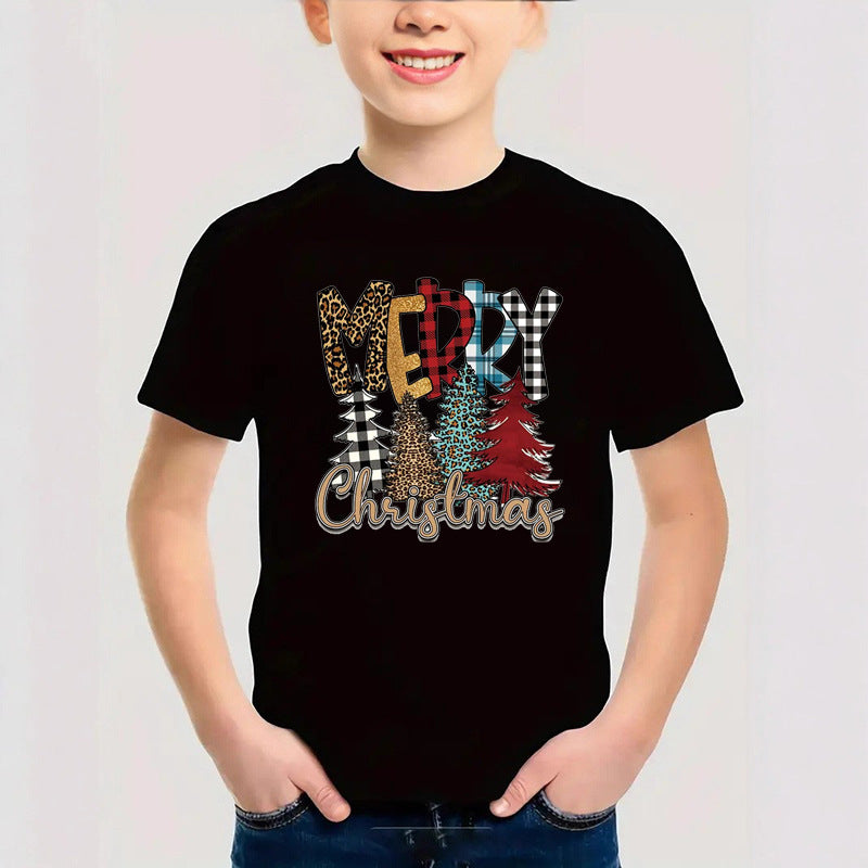 Cotton Christmas Children's Short Sleeve T-Shirt
