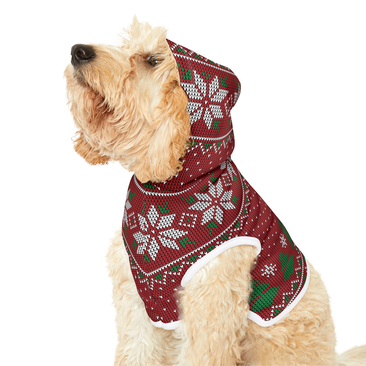 Pet Hoodie - Red Ugly Christmas Sweater for Pets