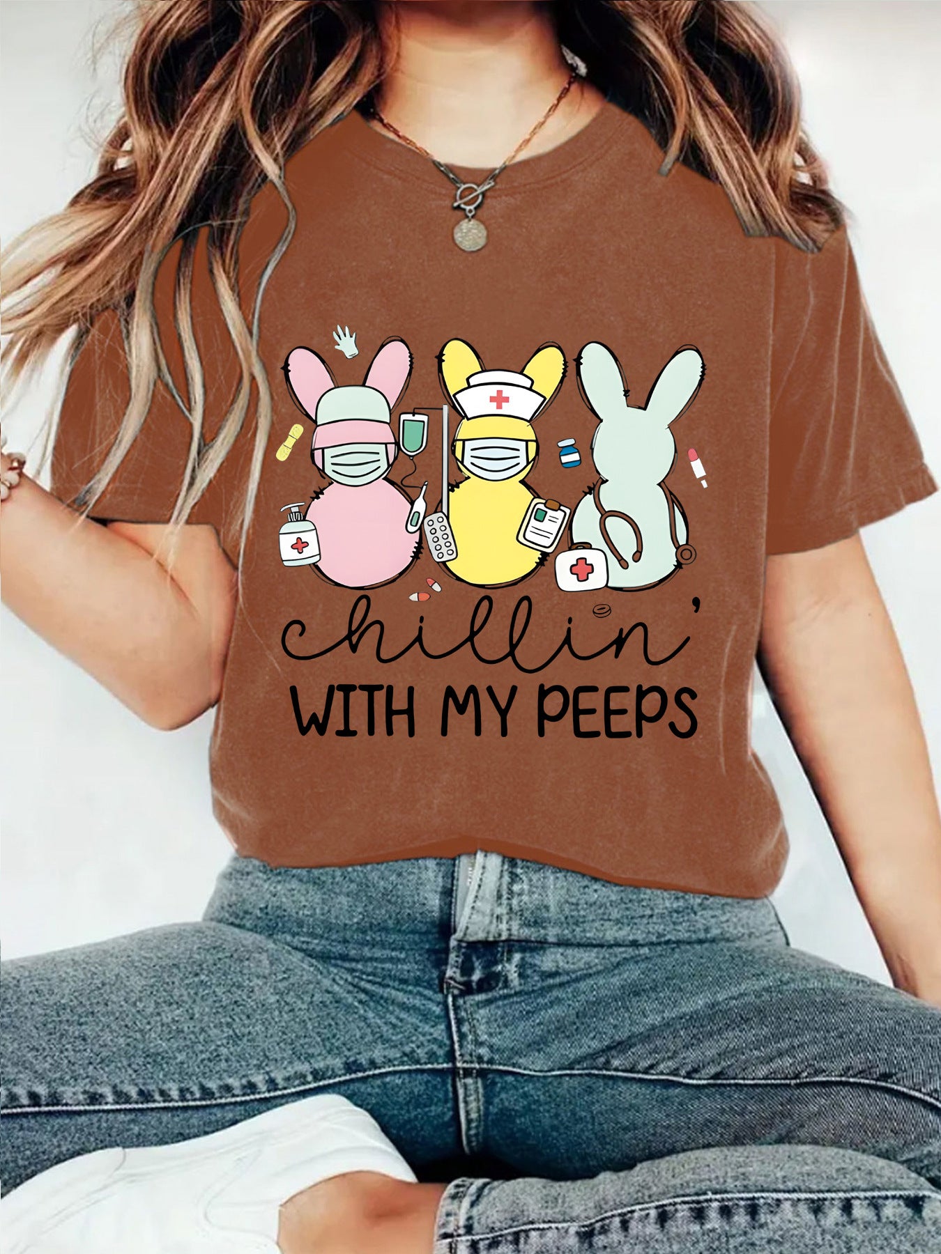 Easter "Chillin' With My Peeps" T-shirt