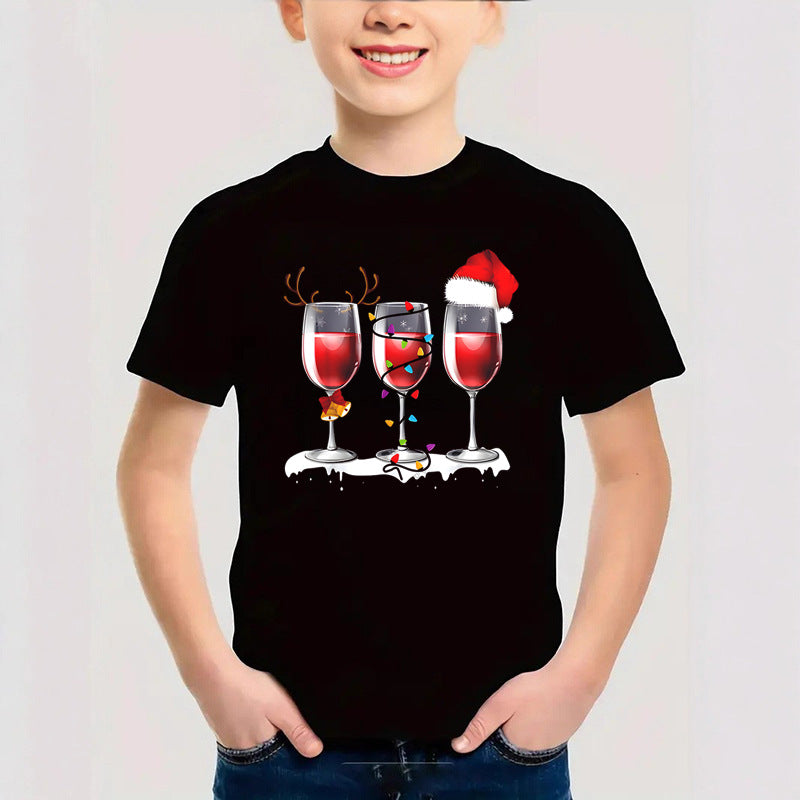 Cotton Christmas Children's Short Sleeve T-Shirt