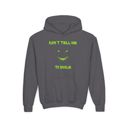 Don't Tell Me to Smile Youth Hoodie