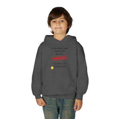 Sarcastic Answer Youth Heavy Blend Hooded Sweatshirt