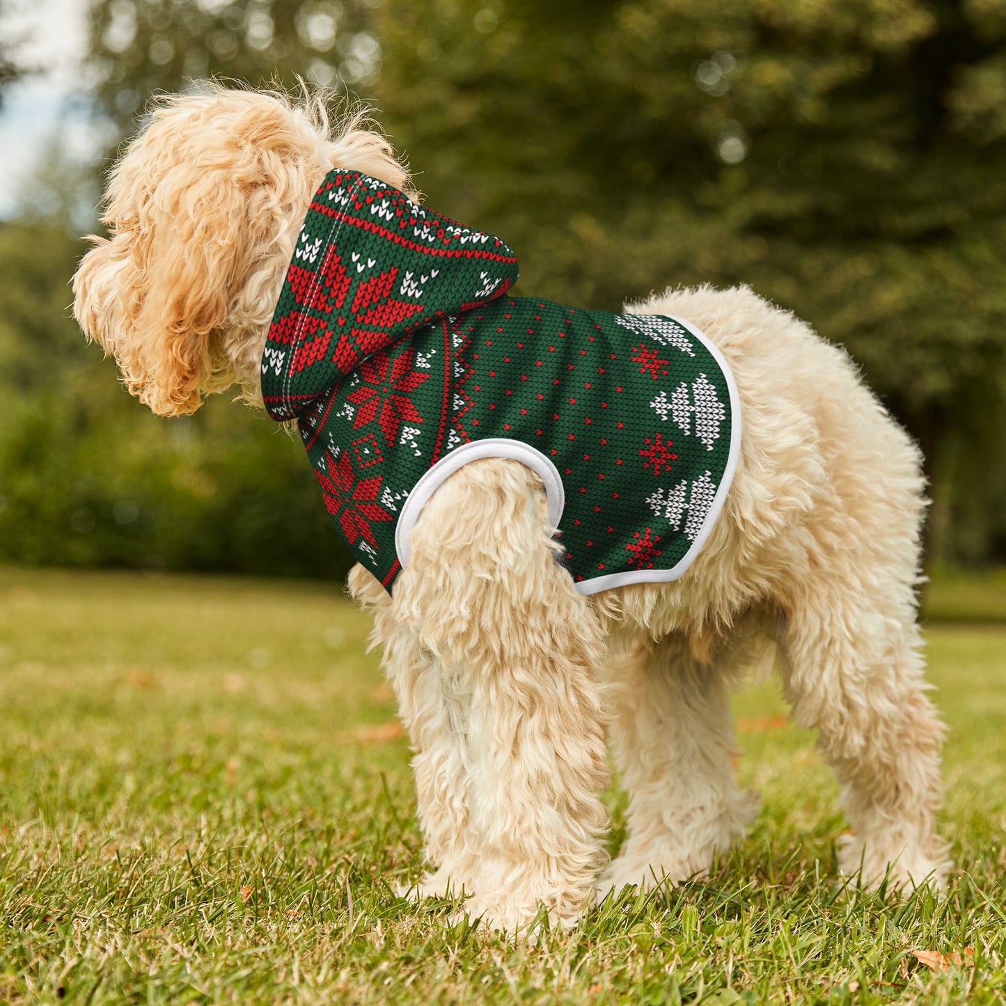 Green Ugly Sweater Hoodie for Pets