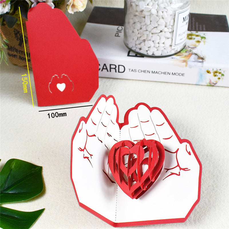 3D Love Greeting Card Love Letter Valentine's Day
