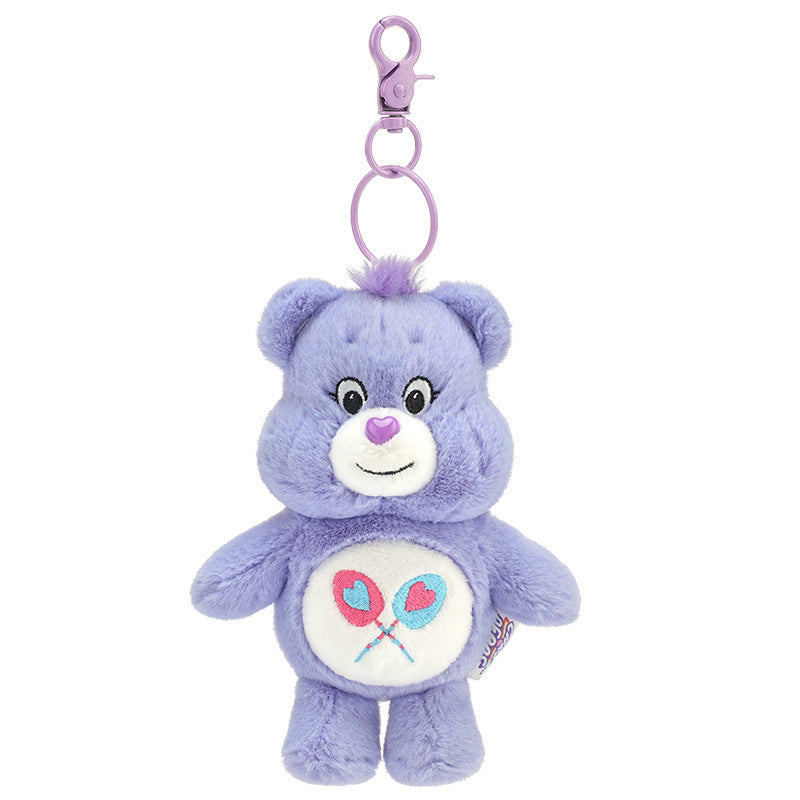 Love Bear Pendant Rainbow Bear Squeezing Keychain