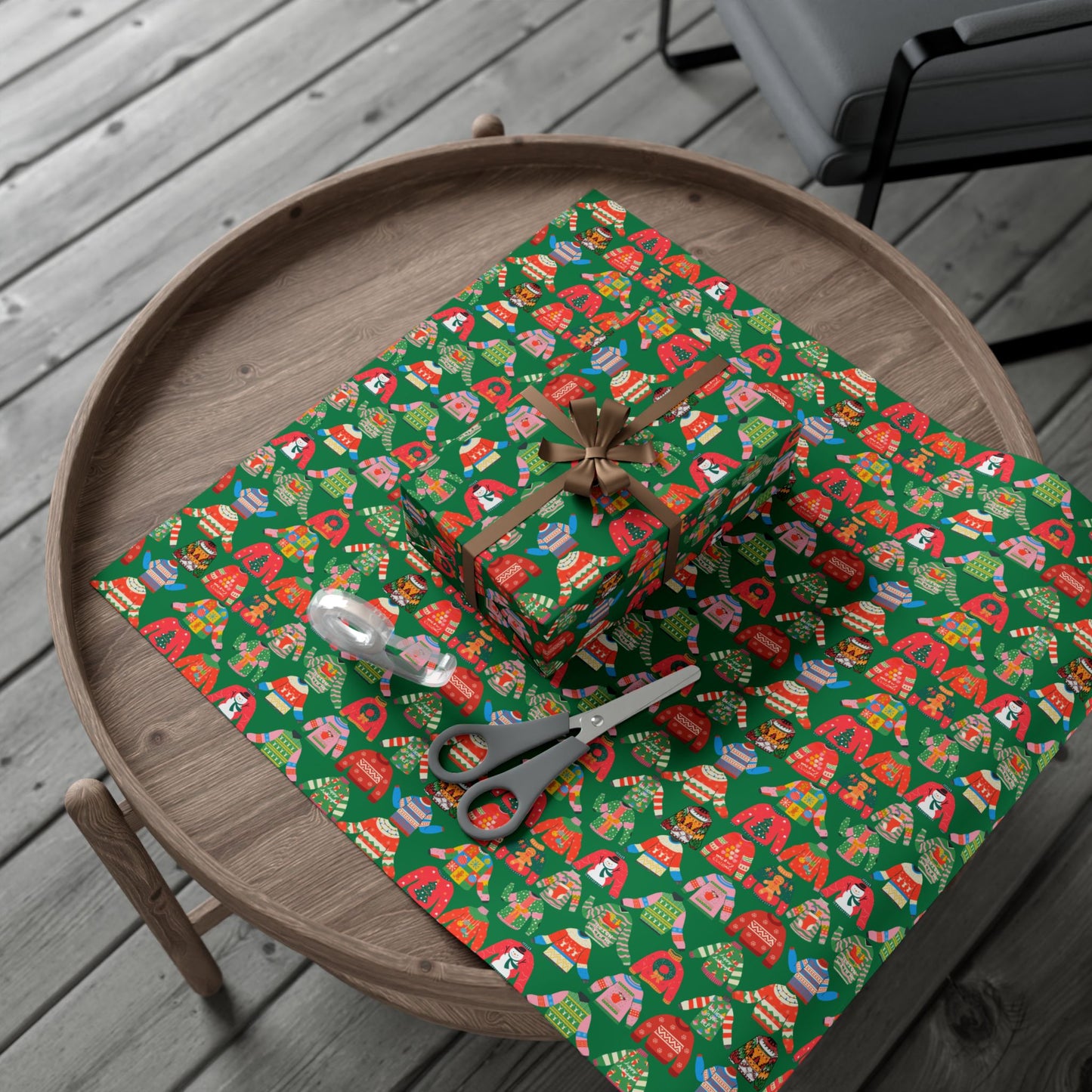 Ugly Sweater Holiday Gift Wrap