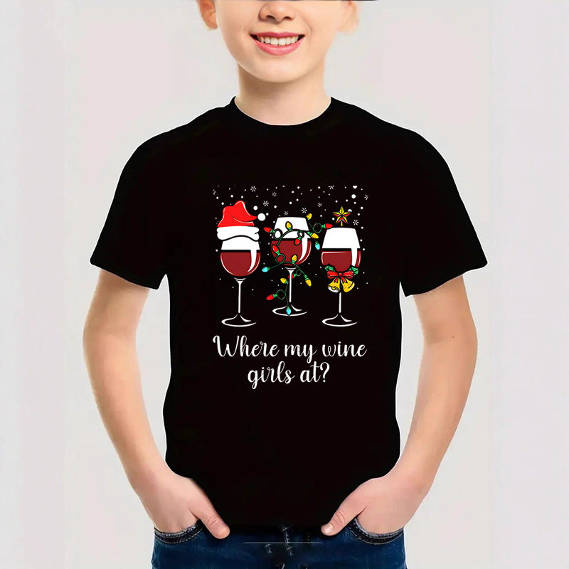 Cotton Christmas Children's Short Sleeve T-Shirt