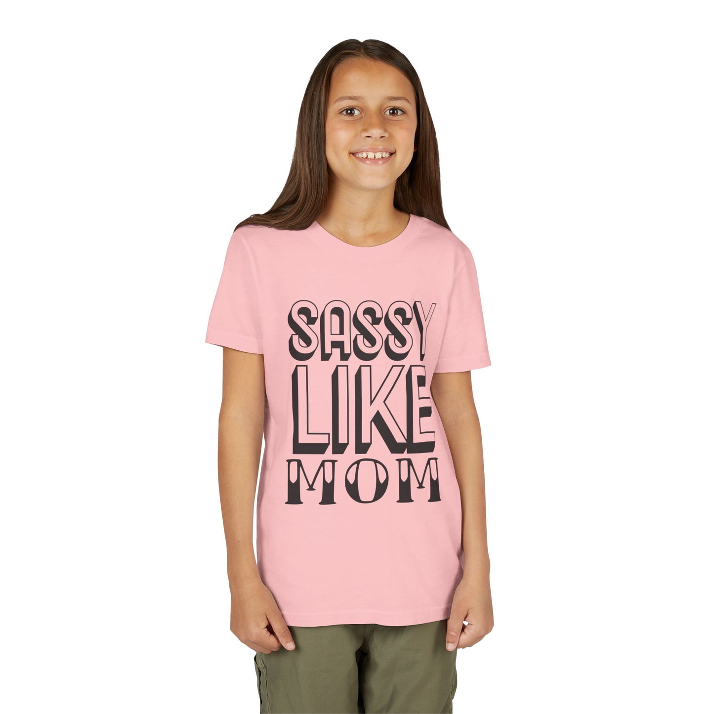 Sassy Like Mom Youth Tee - Trendy Short Sleeve Shirt for Kids