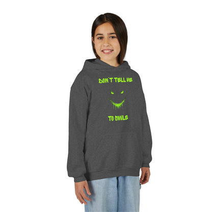 Don't Tell Me to Smile Youth Hoodie
