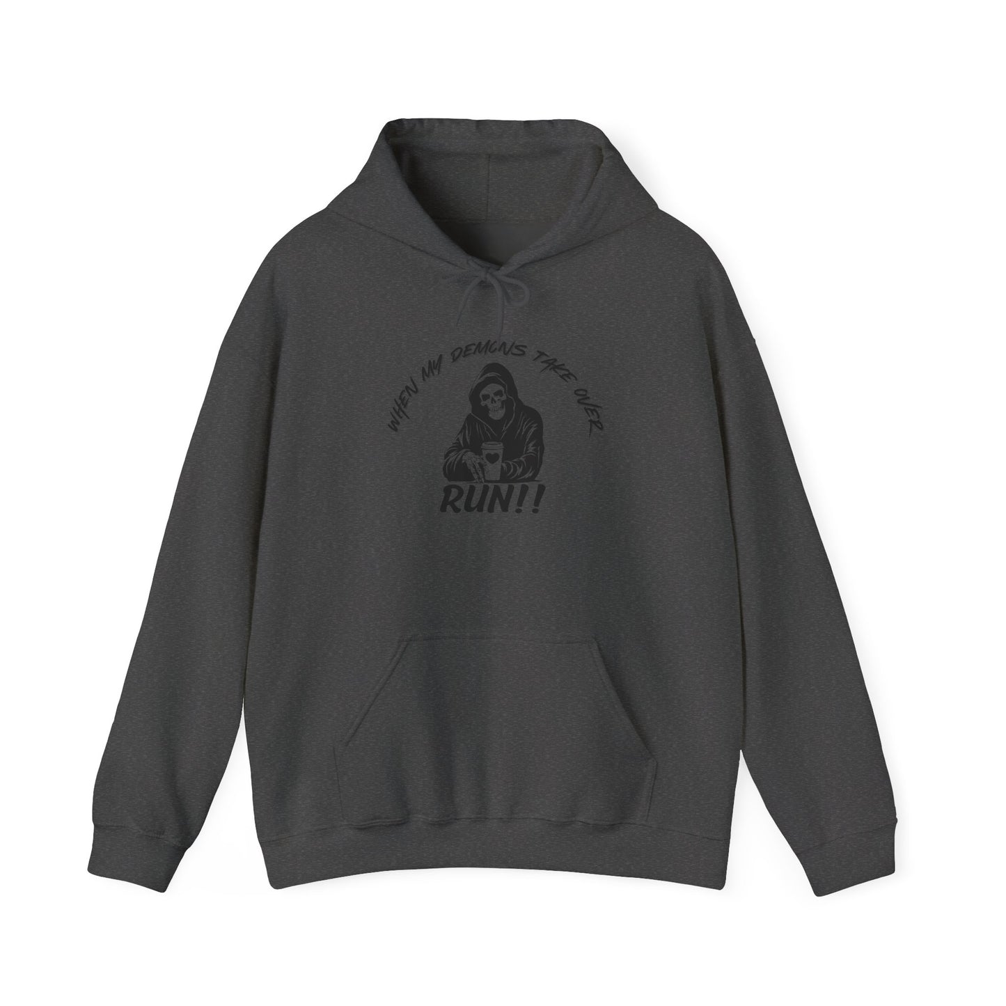 Funny Unisex Hoodie with Grim Reaper Design - Perfect for Halloween, Gag Gifts, or Everyday Wear - Cozy Gift Idea for Friends