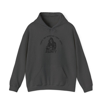 Funny Unisex Hoodie with Grim Reaper Design - Perfect for Halloween, Gag Gifts, or Everyday Wear - Cozy Gift Idea for Friends