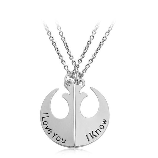 Star Wars I Love You I Know Lover Necklace Set