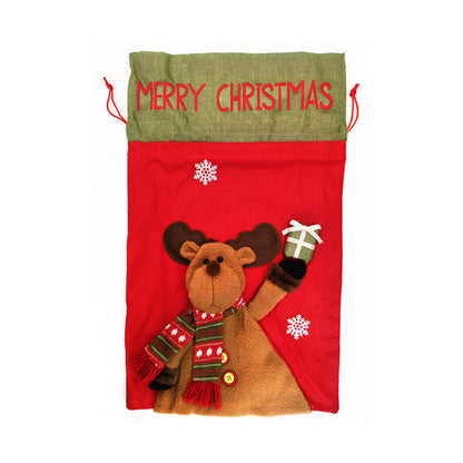 Christmas gift bag, Santa Claus backpack, children's gift bag, jewelry bag