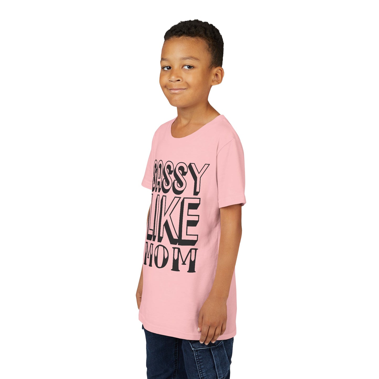 Sassy Like Mom Youth Tee - Trendy Short Sleeve Shirt for Kids