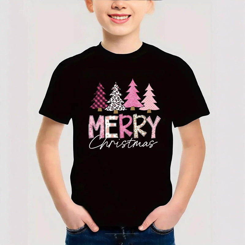 Cotton Christmas Children's Short Sleeve T-Shirt
