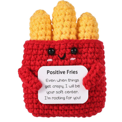 Positive Sayings Knitted Handmade Hook Weaving Doll