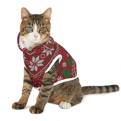 Pet Hoodie - Red Ugly Christmas Sweater for Pets