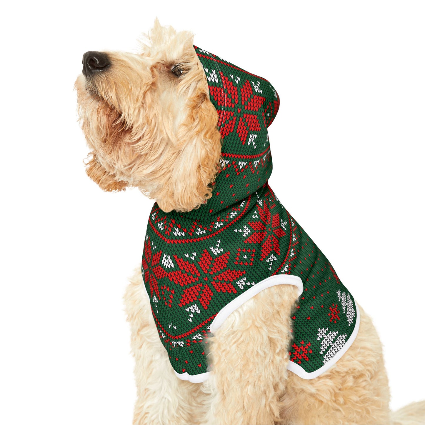 Green Ugly Sweater Hoodie for Pets