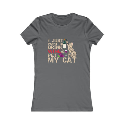 Wine and Cat Lover's Tee