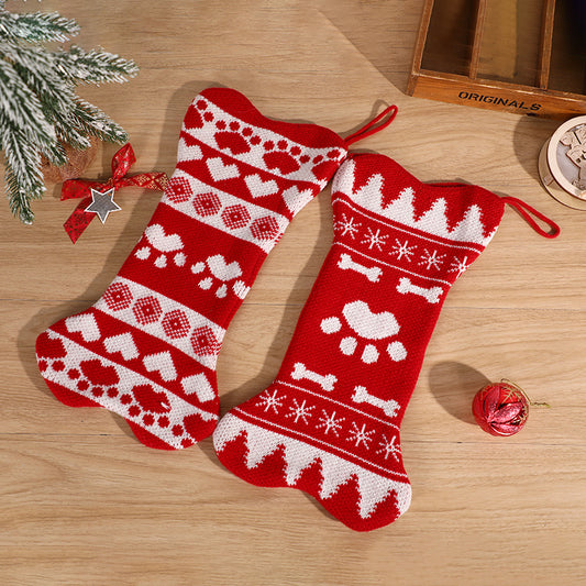 Christmas Decorations Bone Socks Bone Christmas Socks Pendants Christmas Decorations Candy Gift Bags