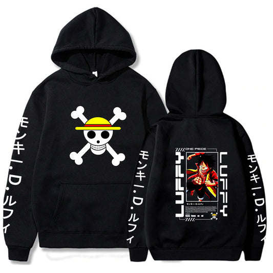 One Piece Luffy Printed Hoodie