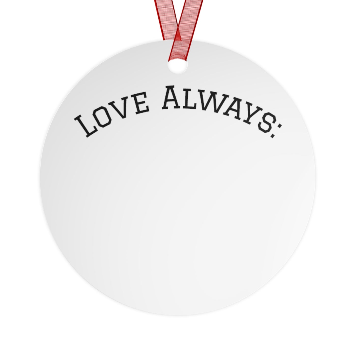 Merry Christmas Metal Ornament for Mom - Personalized Holiday Bell Decoration