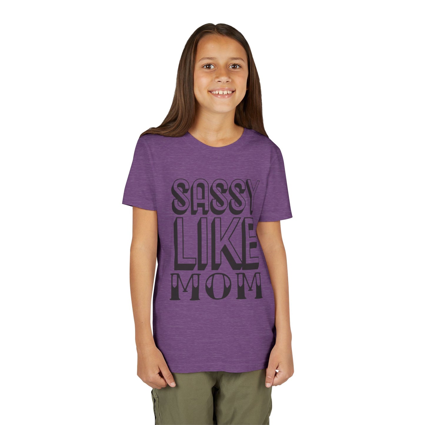 Sassy Like Mom Youth Tee - Trendy Short Sleeve Shirt for Kids