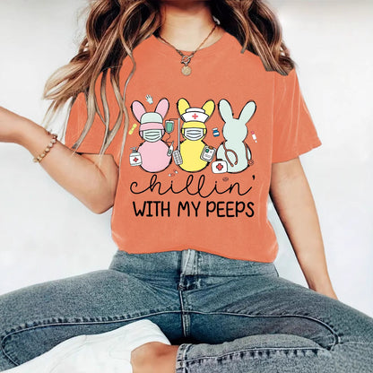 Easter "Chillin' With My Peeps" T-shirt