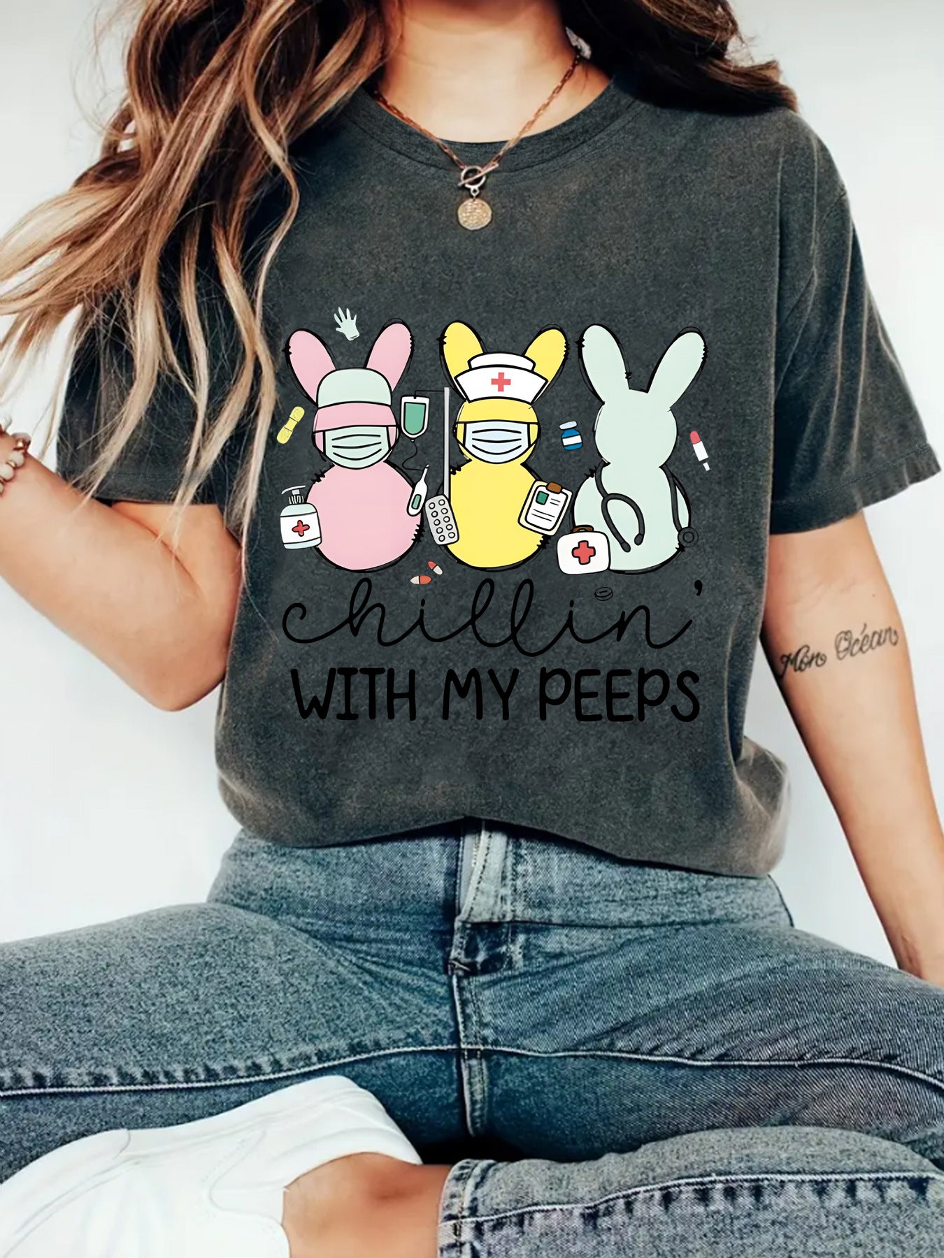 Easter "Chillin' With My Peeps" T-shirt