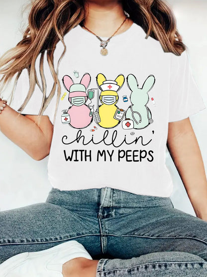 Easter "Chillin' With My Peeps" T-shirt