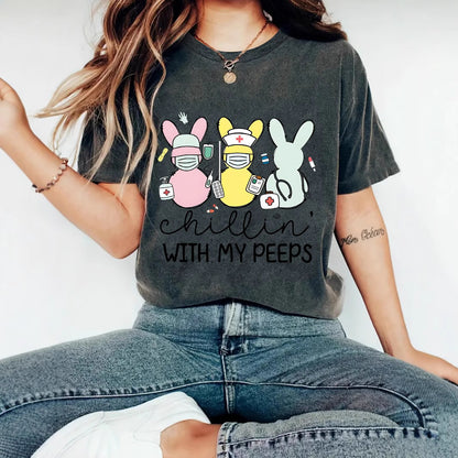 Easter "Chillin' With My Peeps" T-shirt