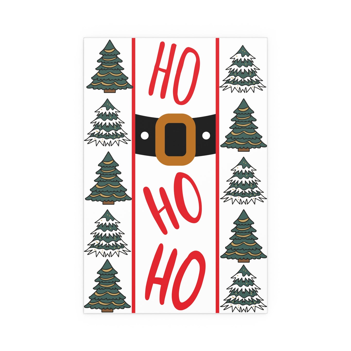 Festive Silk Poster - Ho Ho Ho Christmas Decor