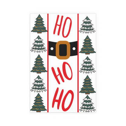 Festive Silk Poster - Ho Ho Ho Christmas Decor