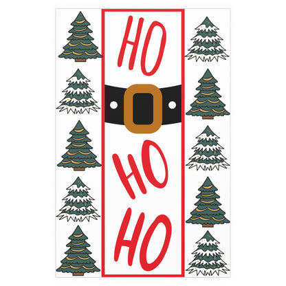 Festive Silk Poster - Ho Ho Ho Christmas Decor