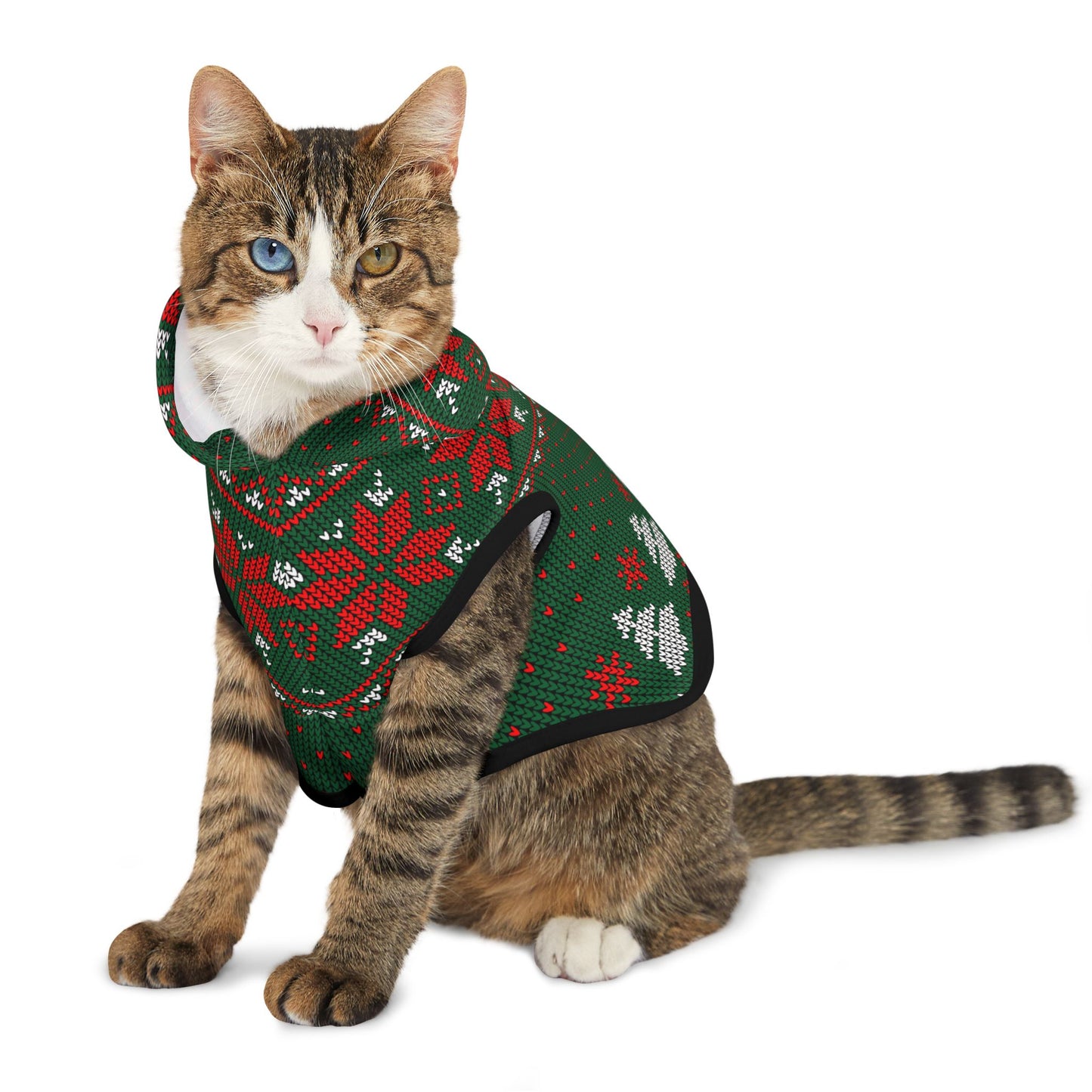 Green Ugly Sweater Hoodie for Pets