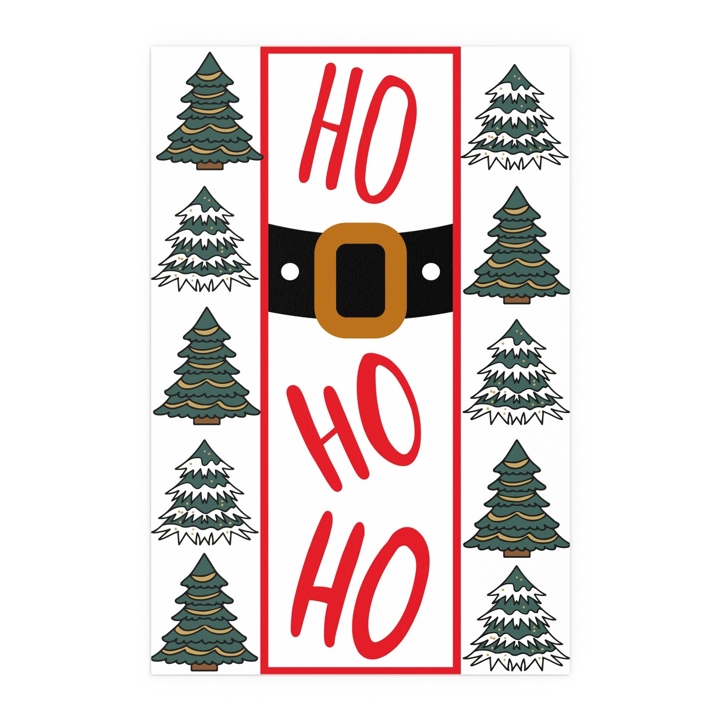 Festive Silk Poster - Ho Ho Ho Christmas Decor