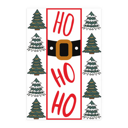 Festive Silk Poster - Ho Ho Ho Christmas Decor