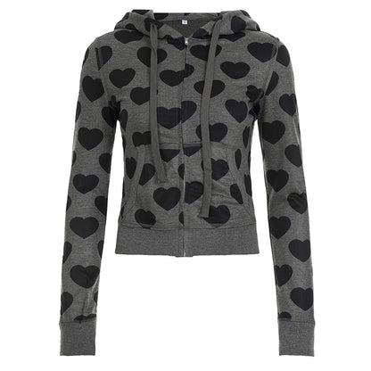 Love hot girl long sleeved top sweatshirt jacket