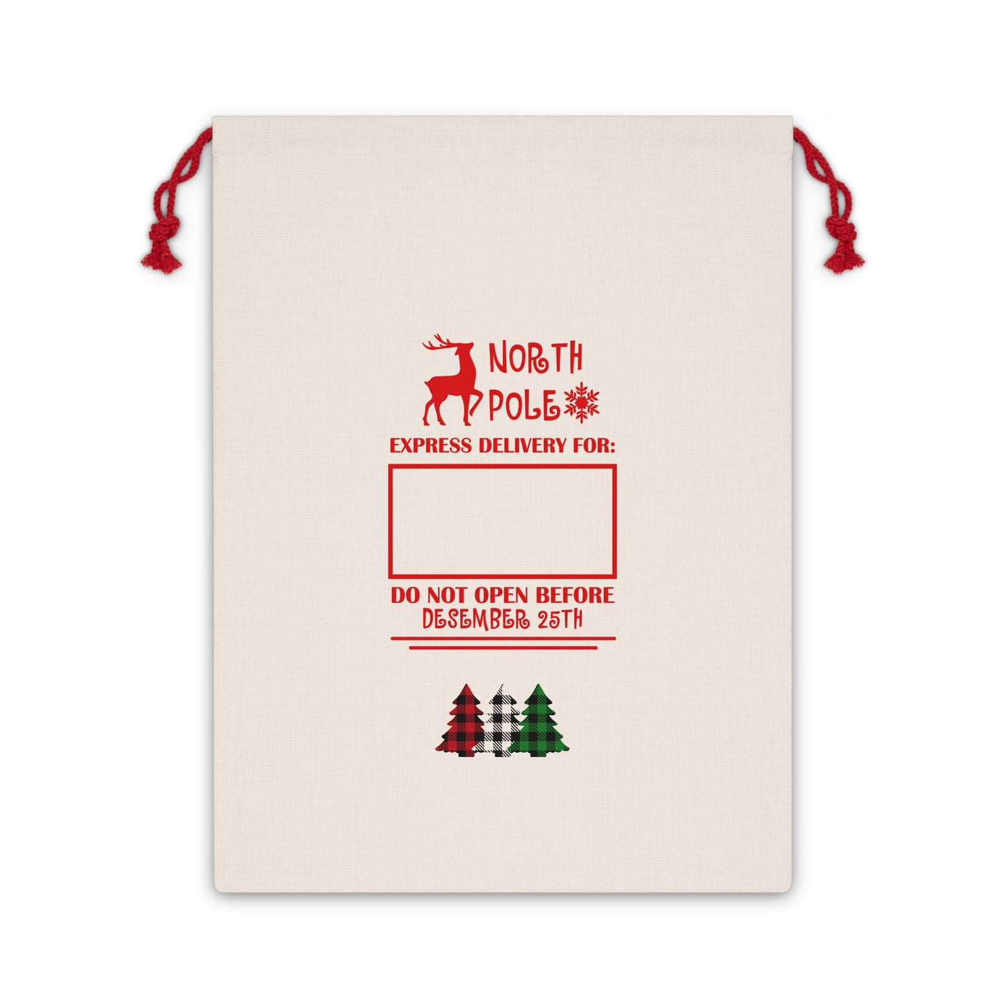 Festive Christmas Gift Sack for Holiday Cheer