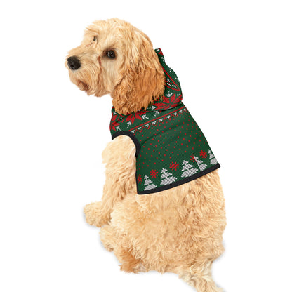 Green Ugly Sweater Hoodie for Pets