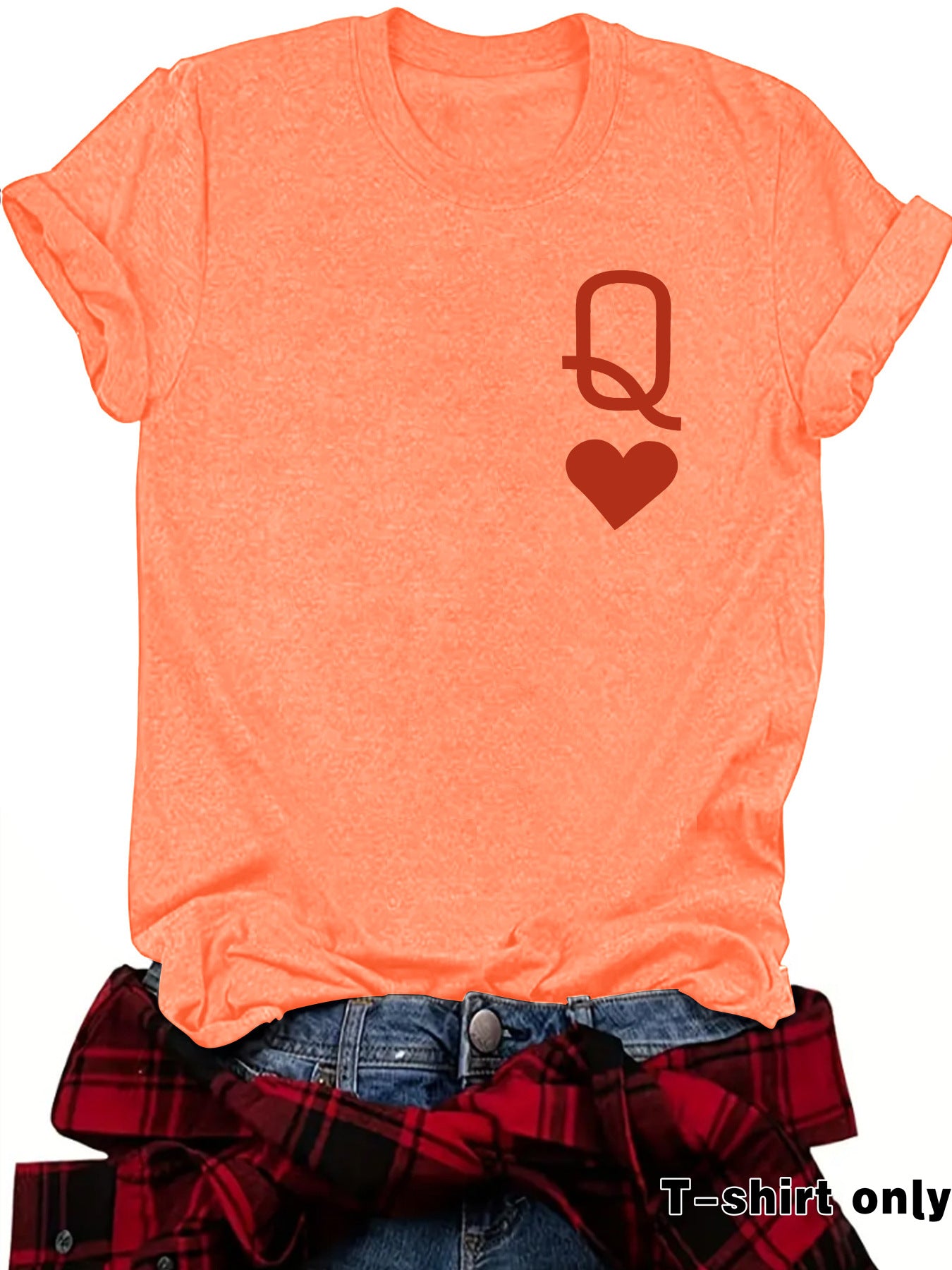 Queen of Hearts Printed T-shirt
