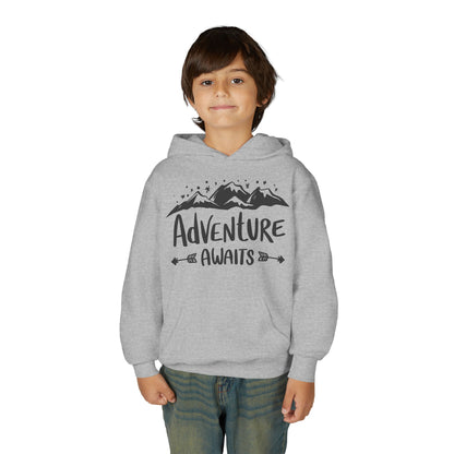 Adventure Awaits Youth Hooded Sweatshirt