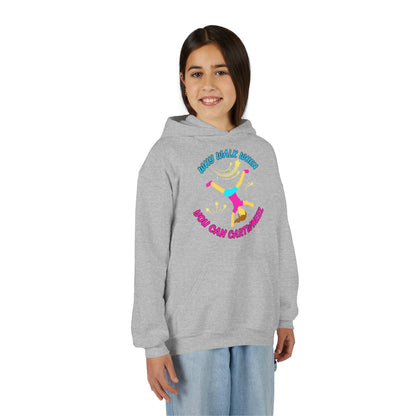Colorful Youth Hoodie - 'Why Walk When You Can Cartwheel' - Fun Sweatshirt for Kids, Birthday Gift, Sportswear, Playful Style, [...]