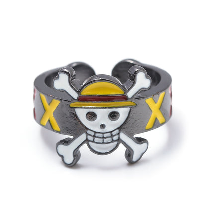 One Piece Straw Hat Pirates Ring - Luffy, Zoro, Sanji, Nami, Robin, Chopper Cosplay Finger Ring