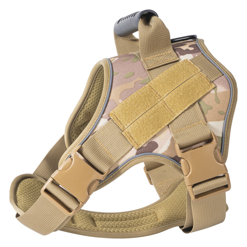 Tactical dog vest: for large dogs (German Shepherd, Golden Retriever) – training, military-style accessories.